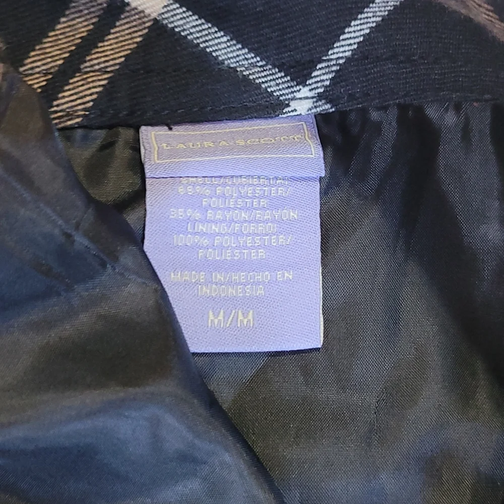 Laura Scott Plaid Skirt Black - Picture 5 of 6